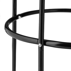 Trellis rond noir Noir - Métal - Matière plastique - 40 x 190 x 40 cm