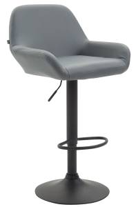 Tabouret de bar Braga Gris - Noir