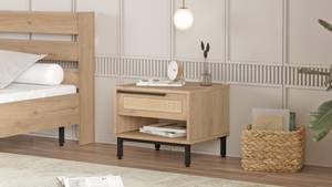 Nachttisch OCEAN NS54 1D Beige - Hellbraun