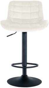 Tabouret de bar Tover Lot de 2 Blanc crème