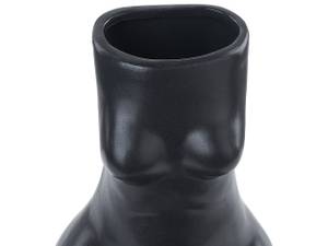 Blumenvase PYRGOS Schwarz - Porzellan - 14 x 22 x 19 cm