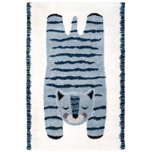 ELVAR tapis enfant tigre Bleu - Matière plastique - Textile - 100 x 1 x 150 cm