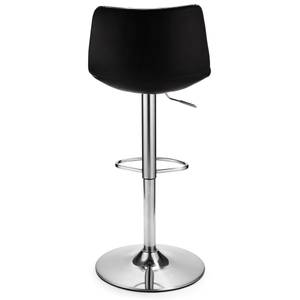 Chaises de bar Lukas Noir Lot de 2 Noir - Métal - Matière plastique - 46 x 89 x 57 cm