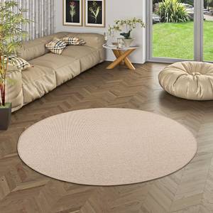 Bentzon Natur Flachgewebe Teppich Rund Bronze - 100 x 100 cm