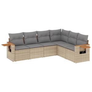 Gartensitzgruppe K6260(6-tlg) Beige - Massivholz - 69 x 62 x 62 cm