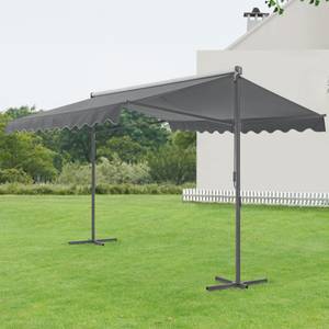 Store banne autoportant Selenizza Gris - Profondeur : 400 cm