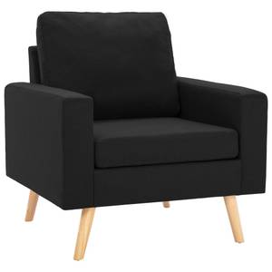 Sofa (2-teilig) 3003194-2 Schwarz - Breite: 130 cm