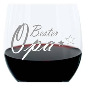 Gravur-Weinglas Bester Opa Glas - 9 x 23 x 9 cm