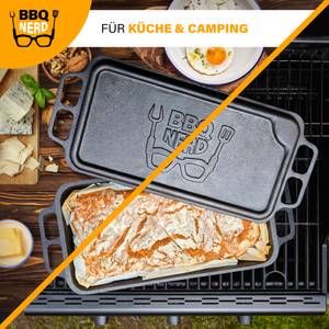 Dutch Oven - Gusseisen Brottopf 9,4L Schwarz - Metall - 24 x 15 x 40 cm