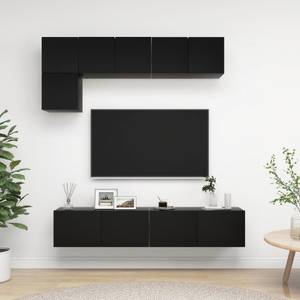 TV-Schrank 5er Set D904 Hochglanz Schwarz