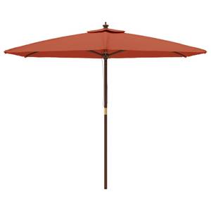 Parasol de jardin 3028552 Brun rouge