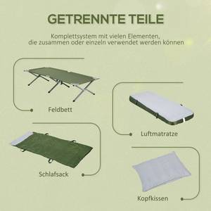 Campingbett A20-331V00GN Grün - Textil - 86 x 63 x 193 cm