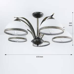 Deckenleuchte KORFU Glas - Metall - 64 x 28 x 31 cm