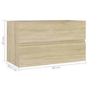 Badezimmerschrank 3037858 Braun - Breite: 80 cm