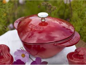 Kasserolle Cocotte Rot - Stein - 2 x 14 x 20 cm