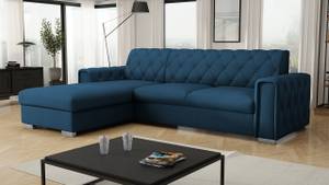 Ecksofa Roma Blau - Ecke davorstehend links