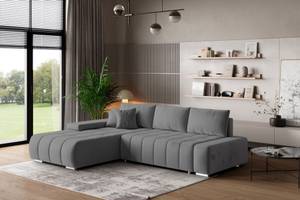 Ecksofa ALESE L-S Grau - Ecke davorstehend links