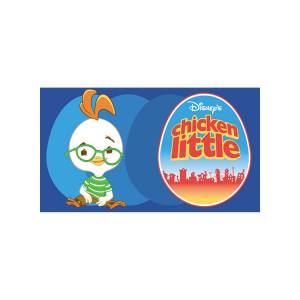 Tapis enfant CHICKEN LITTLE Bleu - Matière plastique - 80 x 4 x 140 cm