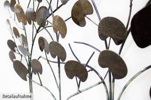 Sculpture murale Sérénade des arbres Marron - Métal - 113 x 76 x 5 cm