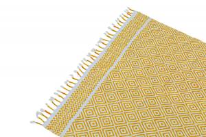 Ontario moderner Teppich Beige - Polyrattan - 60 x 1 x 110 cm