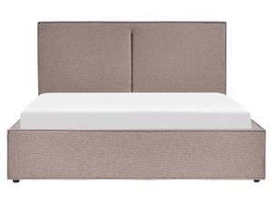 Doppelbett MOISSAC Braun - Textil - 177 x 108 x 224 cm