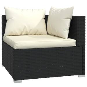 Garten-Lounge-Set (4-teilig) 3013629-8 Schwarz - Creme - Weiß