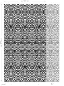 Fototapete Coco Ikat-Motive 356903 Schwarz