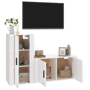 TV-Schrank 2er Set D103 Hochglanz Weiß