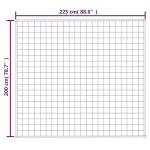 Gewichtsdecke 3017523-7 Blau - Tiefe: 225 cm