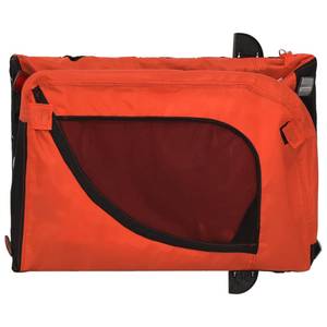 Remorque vélo pour chien 3028683-1 Noir - Orange - 53 x 53 x 124 cm