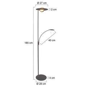 Lampadaire Zenith LED Acier - 2 ampoules