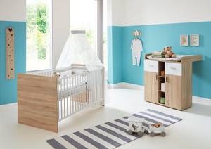 Babyzimmer Elisa 5 mit Umbauseiten-Set Braun - Holzwerkstoff