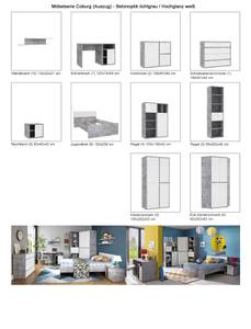 Jugendzimmer Coburg 23 (6-teilig) Weiß - Holzwerkstoff