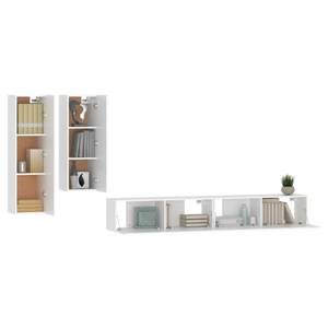 TV-Schrank 4er Set D679 Weiß