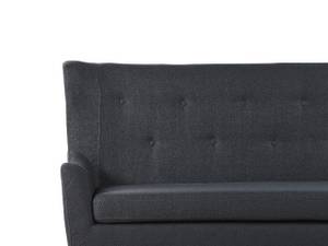 2-Sitzer Sofa SKIBBY Schwarz - Eiche Hell