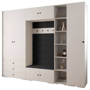 Garderobe Inova 2 Z11 Schwarz - Weiß - Schwarz