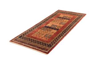 Tapis de couloir Kashkuli CXLV Marron - Textile - 84 x 1 x 207 cm