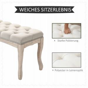 Schuhbank 837-178BG Beige - Textil - 40 x 48 x 110 cm