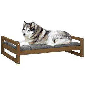 Lit pour chien 3015863-2 Marron foncé - 106 x 76 cm