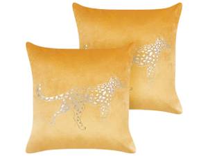 Coussin décoratif MARULA Doré - Jaune moutarde - Jaune