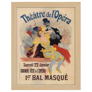 Bilderrahmen Poster Théâtre de l'Opéra Eiche