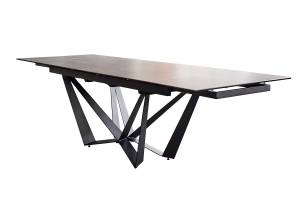 ISTAR Table de salle à manger Gris - Céramique - 180 x 76 x 90 cm