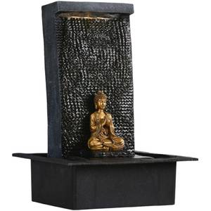 Brunnen aus Harz "Bouddha Zenitude" Kunststoff - 31 x 42 x 25 cm