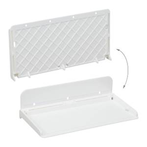 Tablette de lit en plastique Blanc - Matière plastique - 30 x 9 x 16 cm