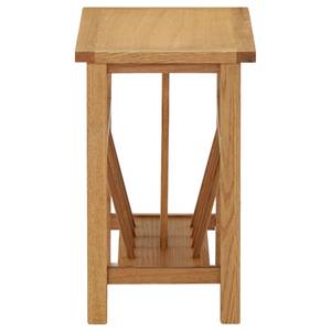 Beistelltisch D823 Braun - Massivholz - 27 x 42 x 45 cm