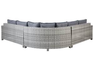 Set de salon TEGLIO Beige - Gris - Polyrotin - 265 x 83 x 265 cm