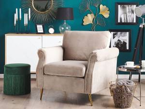 Fauteuil VIETAS Beige - Doré - Taupe