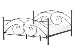 Lit double DINARD Noir - Largeur : 147 cm