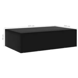 Housse de mobilier de jardin 3028506-1 Noir - Métal - Matière plastique - 325 x 90 x 205 cm