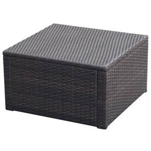 Fußschemel 3009089 Braun - Metall - Rattan - 53 x 30 x 53 cm